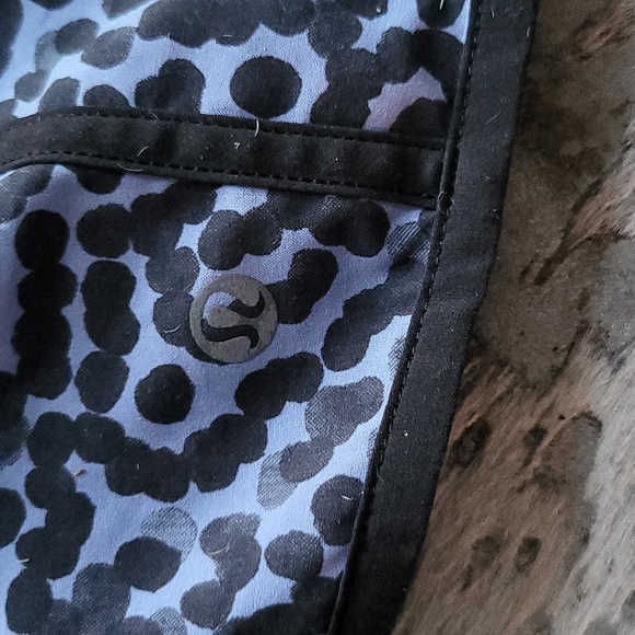 Lululemon RunSpeed Short 4-way Stretch Ace Spot Lullaby Black Sz6 - Picture 9 of 11